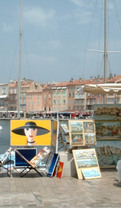 Prs du port de Saint-Tropez juin 2003